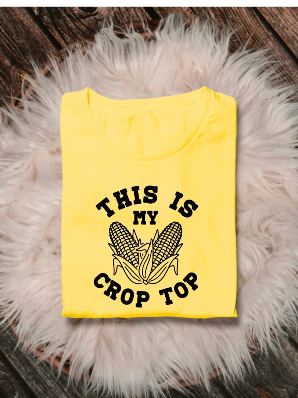 This Is My Crop Top Handmade Tee